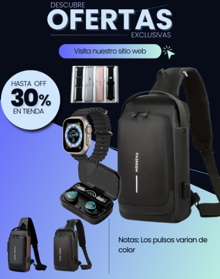 BOLSO ANTIROBO+AUDIFONO M10+RELOJ T20 4